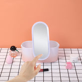 Bærbar Makeupboks med LED Spejl – Rejsevenlig Kosmetik Organizer HEYHEY Worldwide Dropshipping Store